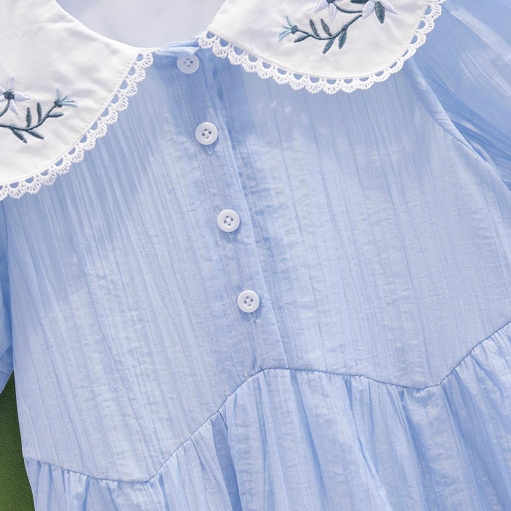 Toddlers Dresses for Girls Children's Dress Summer Kids School Costumes Short Sleeve Casual Princess Dress