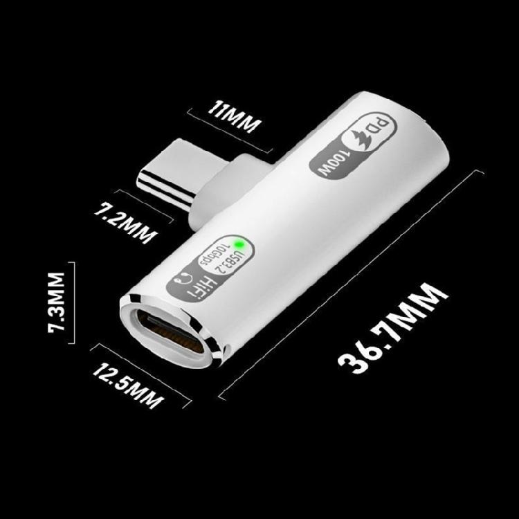 USB C To Headsets Adapter PD100W Charging For Clear Auditory On Phone 15 S22 And More Phones Headphones Audios Converter