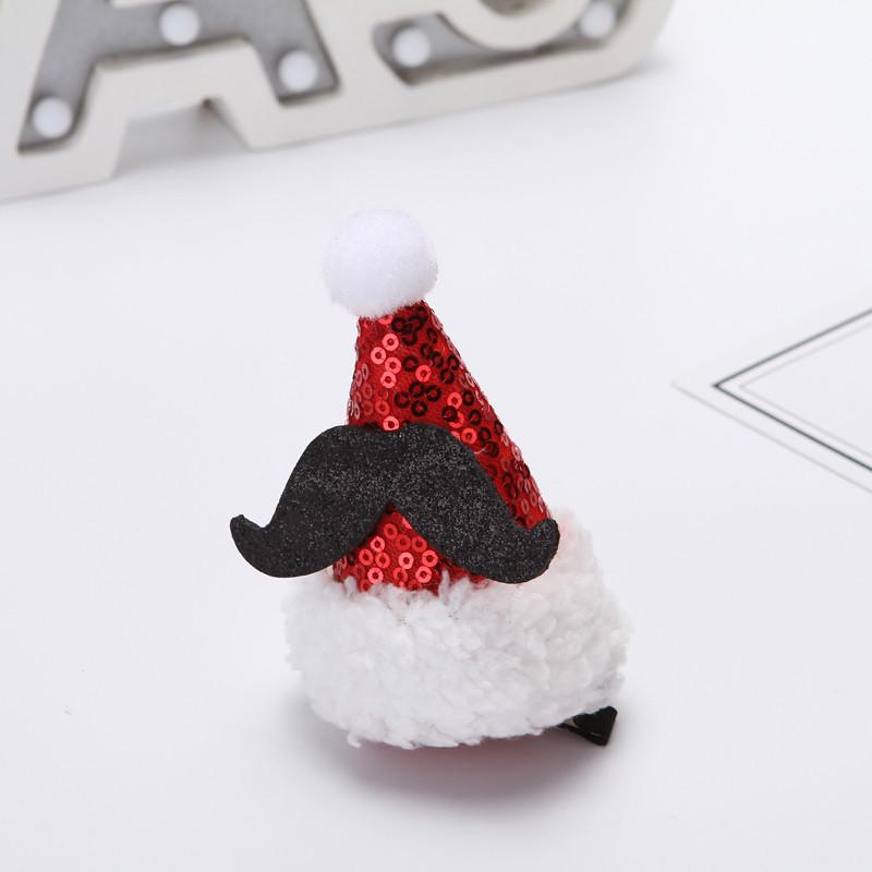 Christmas Red Mini Hat Hair Clip - Festive Accessory & Children's Gift