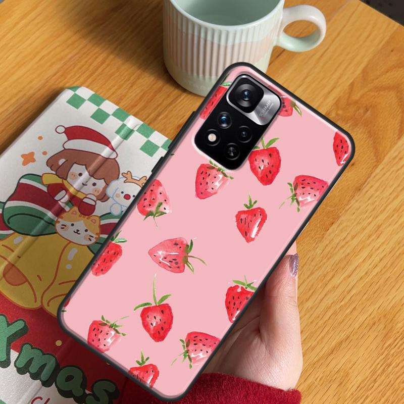 Strawberry Fields Case For Xiaomi Redmi Note 14 Pro 13 12 11 10 15 Pro Plus Redmi 13 C 15 10C 12C 14C 15C Cover