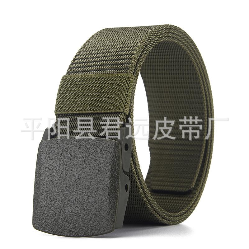 Lightweight Snap Belt Quick Drying Nylon Smooth Plastic Steel Buckle Belt Adult Sports Outdoor