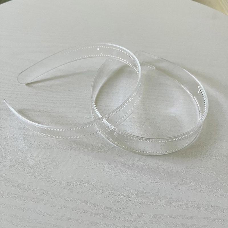 Plain Headbands Toothed Hair Hoop Headbands Clear Plastic Hair Hoop 8mm/12mm/20mm/25mm Plain Headbands Toothed Comb