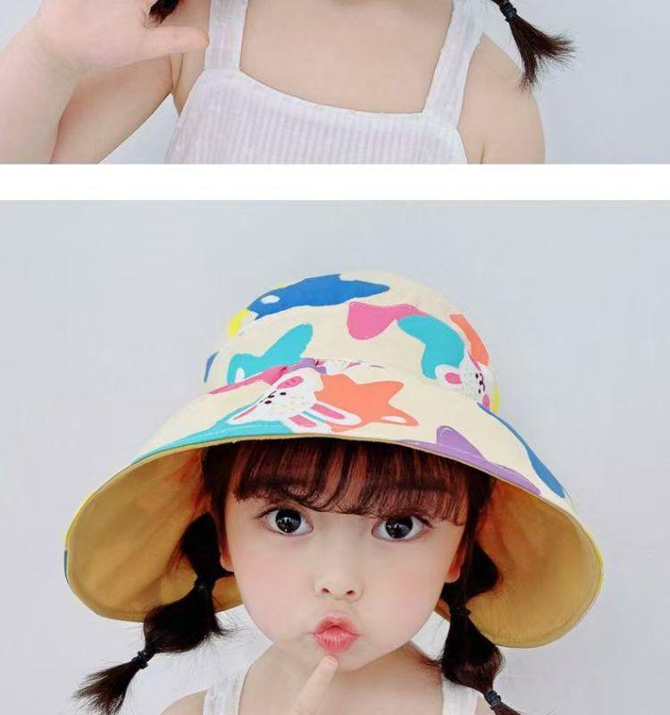 Kids' Summer Wide Brim UV Protection Reversible Sun Hat