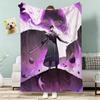 Sosuke Aizen Throw Lightweight 240G Flannel Blanket Soft Skin-Friendly For Summer Cooling