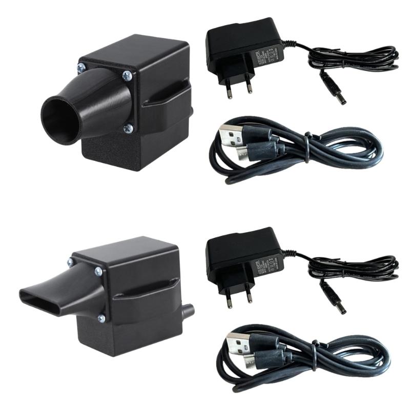

High Speed 16000RPM Barbecue Fan With Type C 5V3A & DC5.5x2.1mm12V2A Input Use for Outdoor Cooking Charcoal Grill