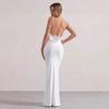 Spot pure desire sexy suspenders show figure halter slim fit European and American buttocks fishtail skirt long dress