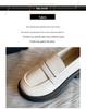 Women's 2025 Spring Japanese-Style Black Thick-Sole Loafers - Slip-On JK Uniform Shoes