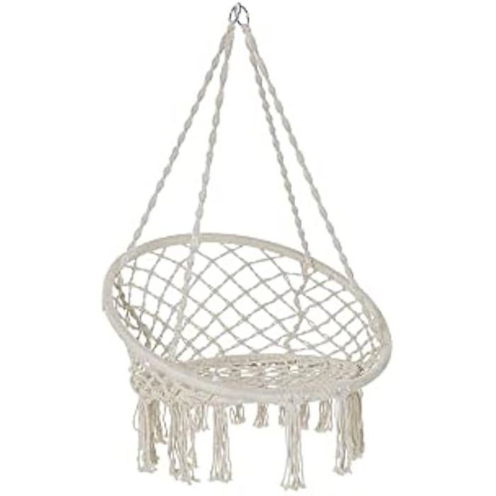 Hamac - DKD HOME DECOR - Standard - Beige - Coton, Acier, Polyester - 80 X 63 X 120 Cm