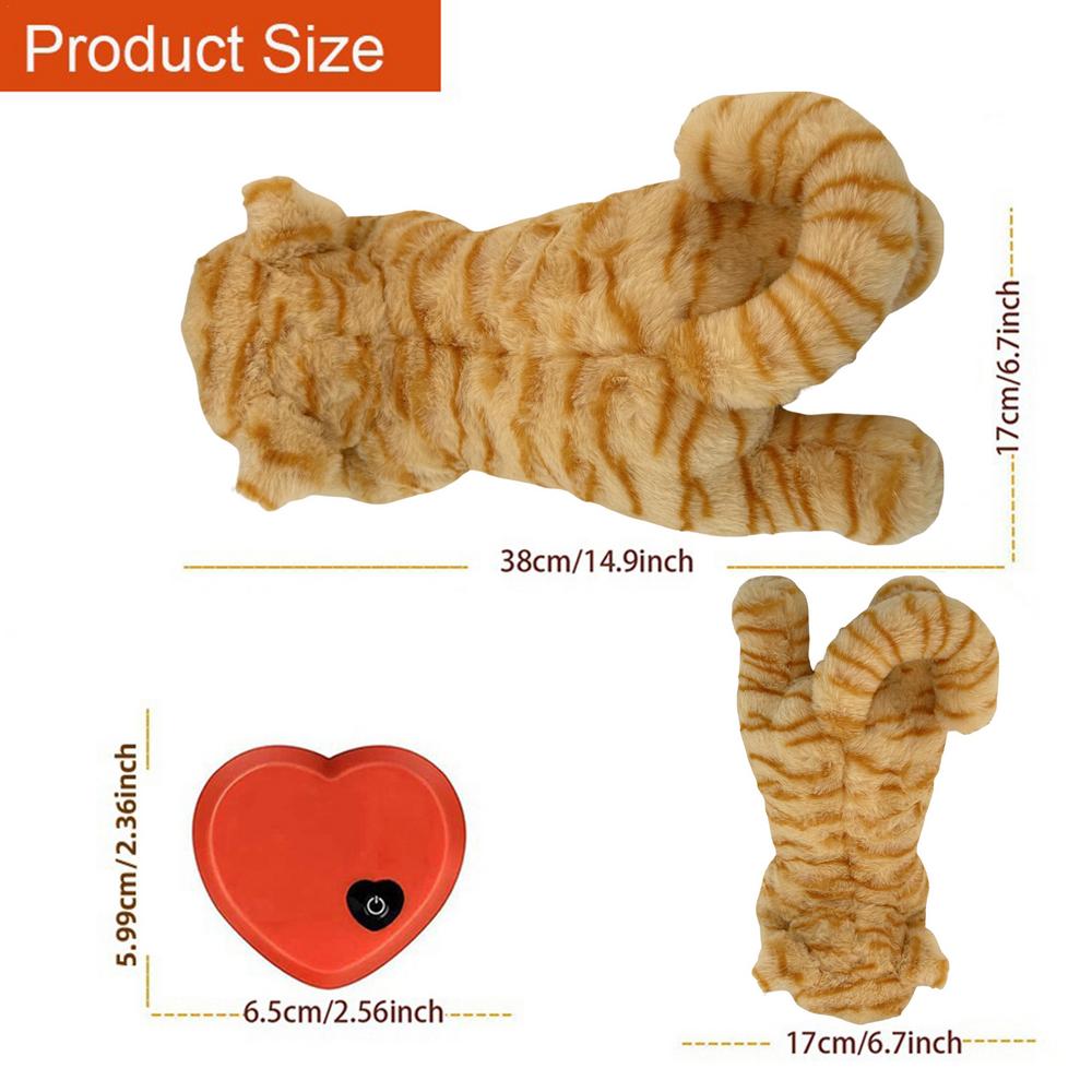 

Игрушка-сердцебиение для кошки, плюшевый питомец для обнимания, кукла-помощник для сна, игрушки-сердцебиение для щенков, плюшевая подушка-сердцебиение, успокаивающие игрушки для щенков жёлтый