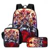 Strangertings Stranger Things Student School Bag Children'S Backpack Satchel Pencil Case