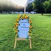 Artificial Sunflower Garland Eucalyptus Vine Artificial Rose Flowers Wreath with Green Leaves for Wedding Party Table Christmas Decoration
