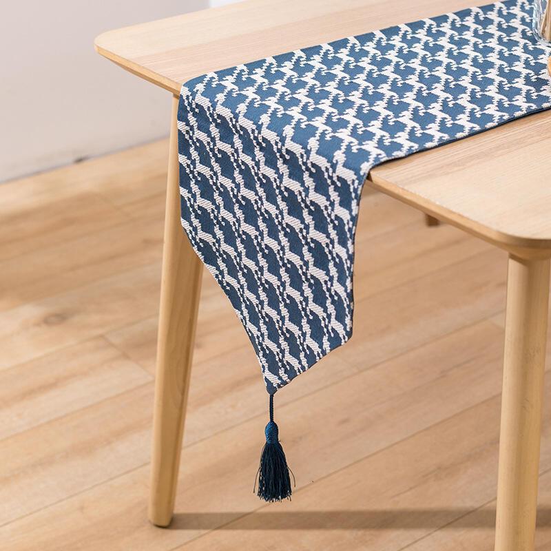 Bandeira de mesa de algodão leproso jacquard vento marroquino lenço de cauda de cama armário de sapatos de tv capa de mesa de cabeceira pano decoração de casa bandeira de mesa