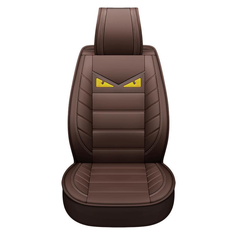 Cat-eye Devil Car Seat Cushion PU Leather Car Seat Covers Breathable and Waterproof Faux Leather Automotive Seat Covers