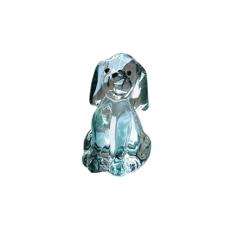 Mini Puppy Ornament Handmade Animal Statue Cute Crystal Dog Figurines  Home Decor