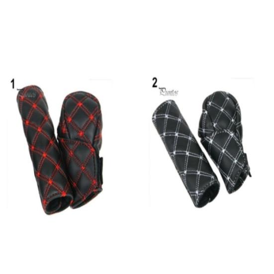 Car Gear Shift Knob Cover Hand Brake Cover Sleeve 2 In 1 Set