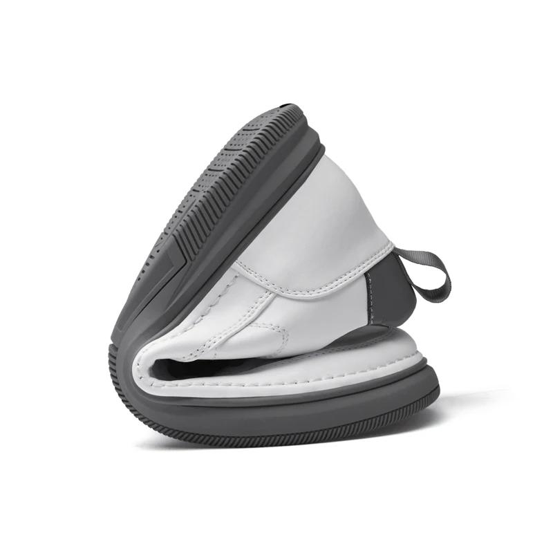 Mode Italien Hohe Qualität Alle weiß herren Leder Casual Schuhe Erhöhen Einfache Reine Schwarze Turnschuhe Atmungsaktive Turnschuhe luxus schuhe