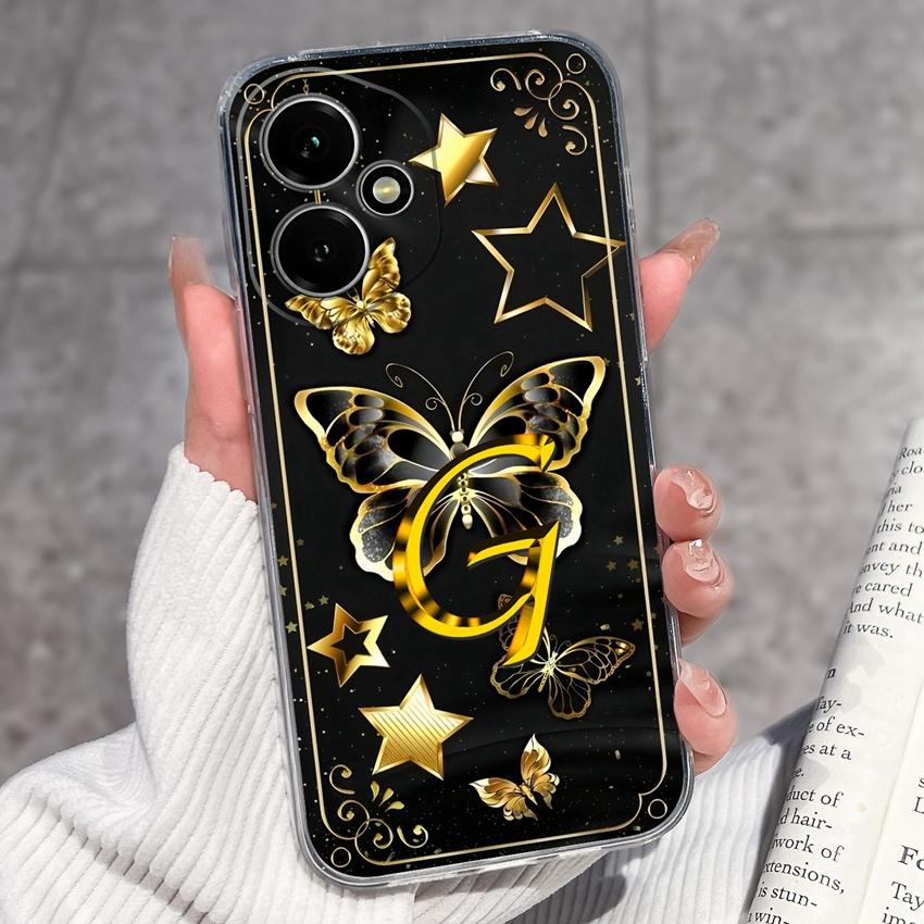 Fashion Letter Butterfly Pattern Phone Case For Honor 400 300 200 Pro Lite Smart 50S 30S 20S 20i 10i Soft Clear Back Cover For Honor Cellphone Casing