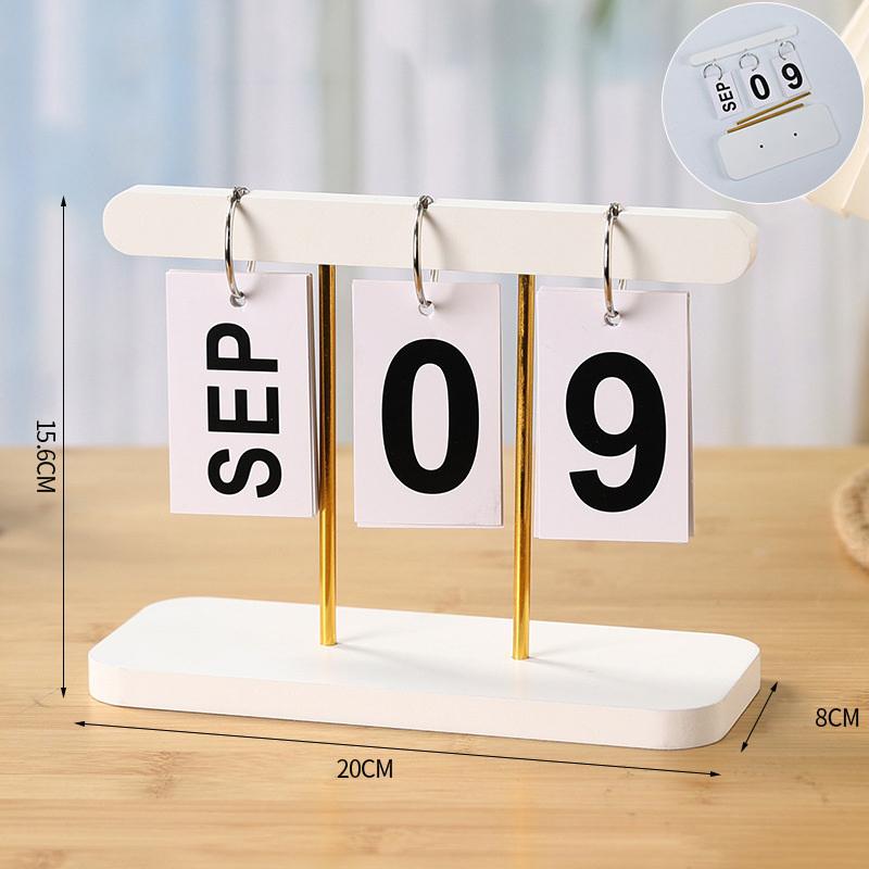 

Перекидной календарь, украшения, декор для офисного стола, для украшений, бумага, учительские вещи, аксессуары, отображение даты, настольный B