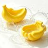 Detachable Bird Food Feeding Dish Anti-Splash Parrot Water Bowl Banana Shape Bird Feeder  Budgie