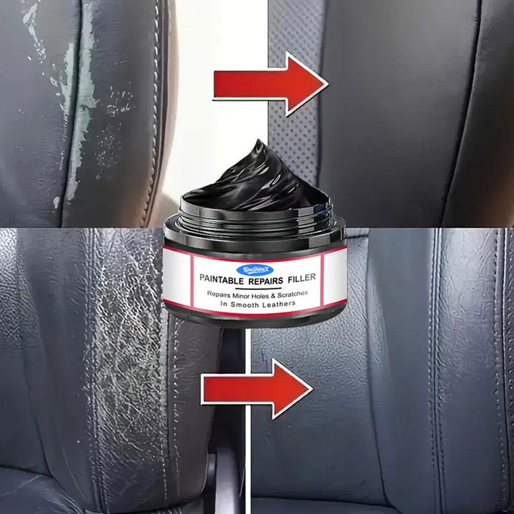 Car Interior Shiny Refurbishment Wax - Plastic Parts Renewal, Black Vehicle Yellowing Repair - Effectively Remove Scratches