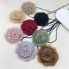 Elegant Rose Choker Necklace Accessory Vintage Rose Choker Fashion Forward Fabric Rose Choker Necklace for Trendsetters
