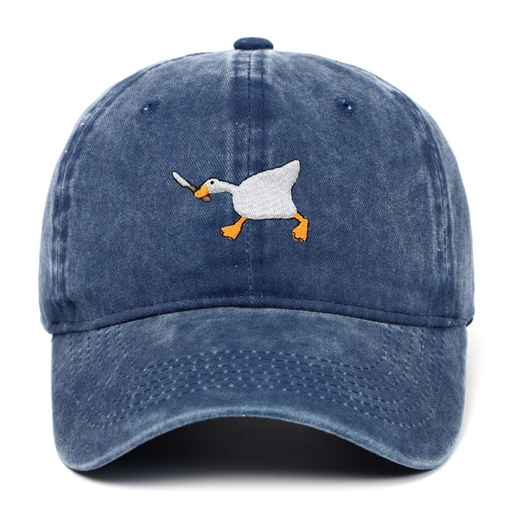 Embroidery Goose Trucker Hat Adjustable Snapback Hat Fashion Duck Tongue Hat  Men