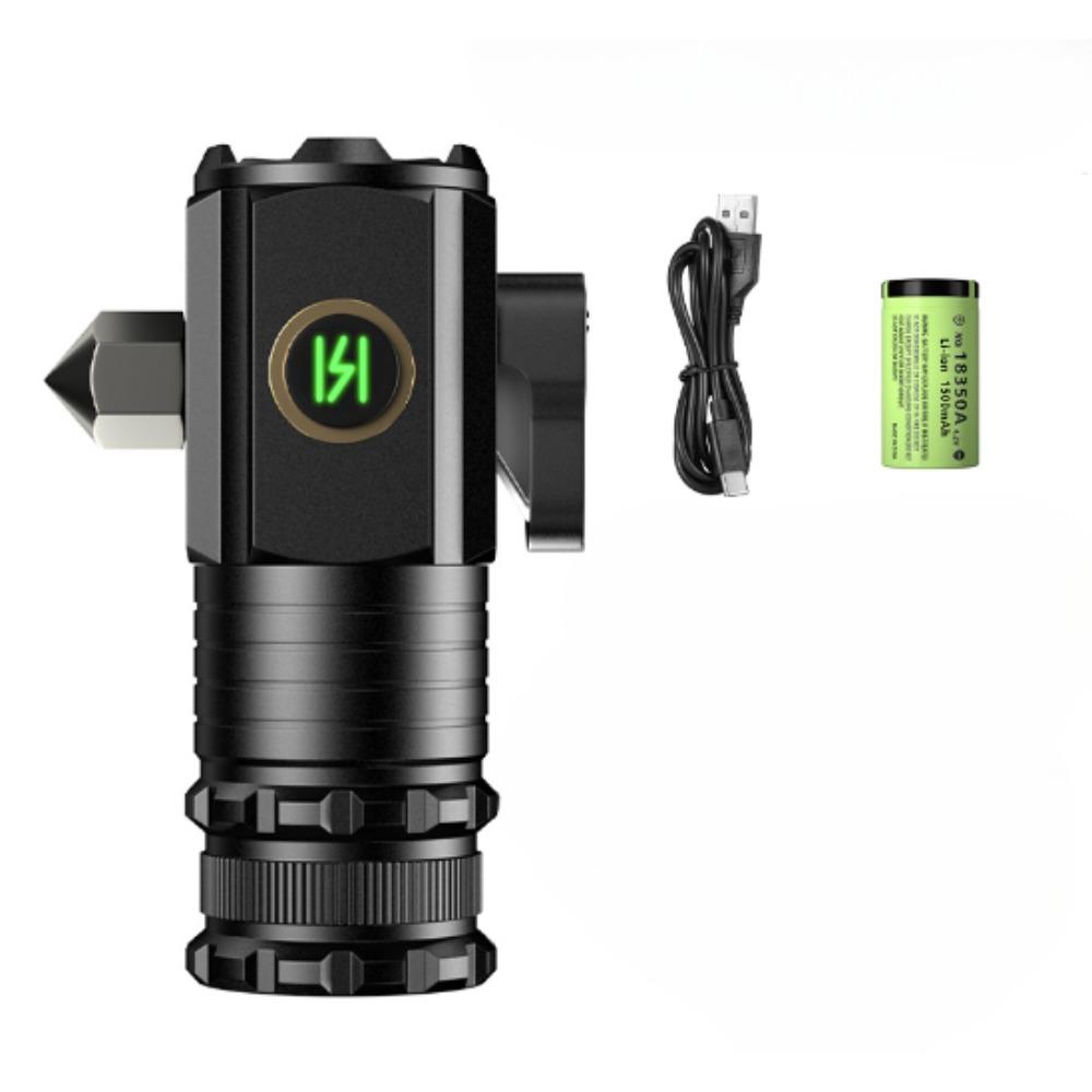 10000LM Mini Flashlight Powerful Type-C Rechargeable 10000LM Lamp with Tail Magnet Lantern Strong Light Long-range Flashlight