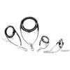 4 Pcs/Set Fishing Tackle Stainless Steel Repair Kit Set Fishing Rod Guide Ring Tip Fishing Pole Circle Ring Eye Guide Wire Loop