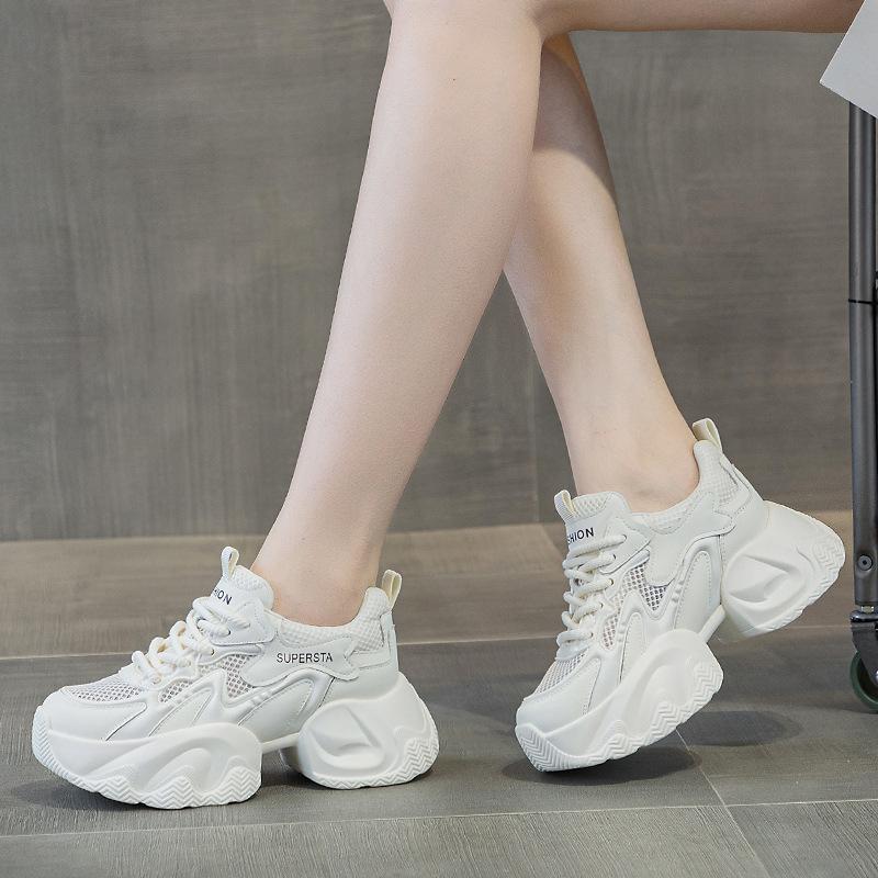 5556 dad shoes women's autumn new color matching mesh breathable versatile dad shoes student sports and leisure shoes