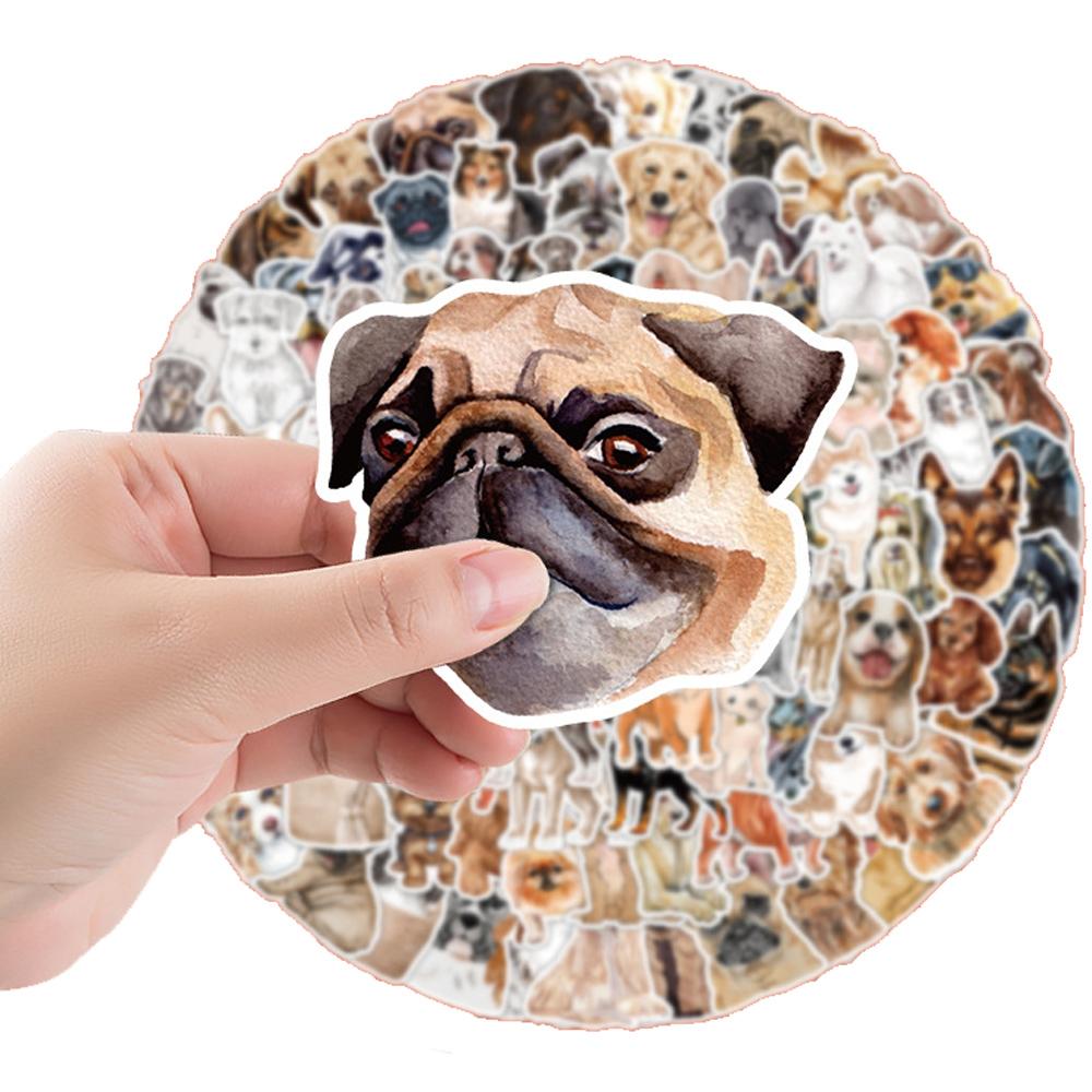 10 30 50 100Pcs Cartoon Cute Pet Dog Animal Creative Graffiti Stickers Motorcycle Laptop Car Guitar Decoration Sticker Kids Toy