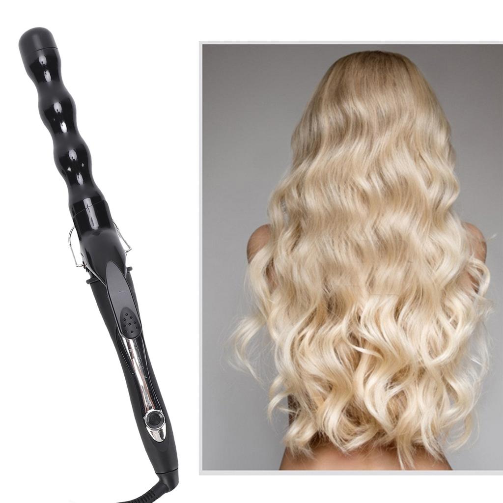 32mm Hair  ing Wand for    s, Gourd-Shaped Hair   , C amic Coated,   Fast Heat-Up, 5 Temp Settings (140 celsius -230 celsius ), Auto S