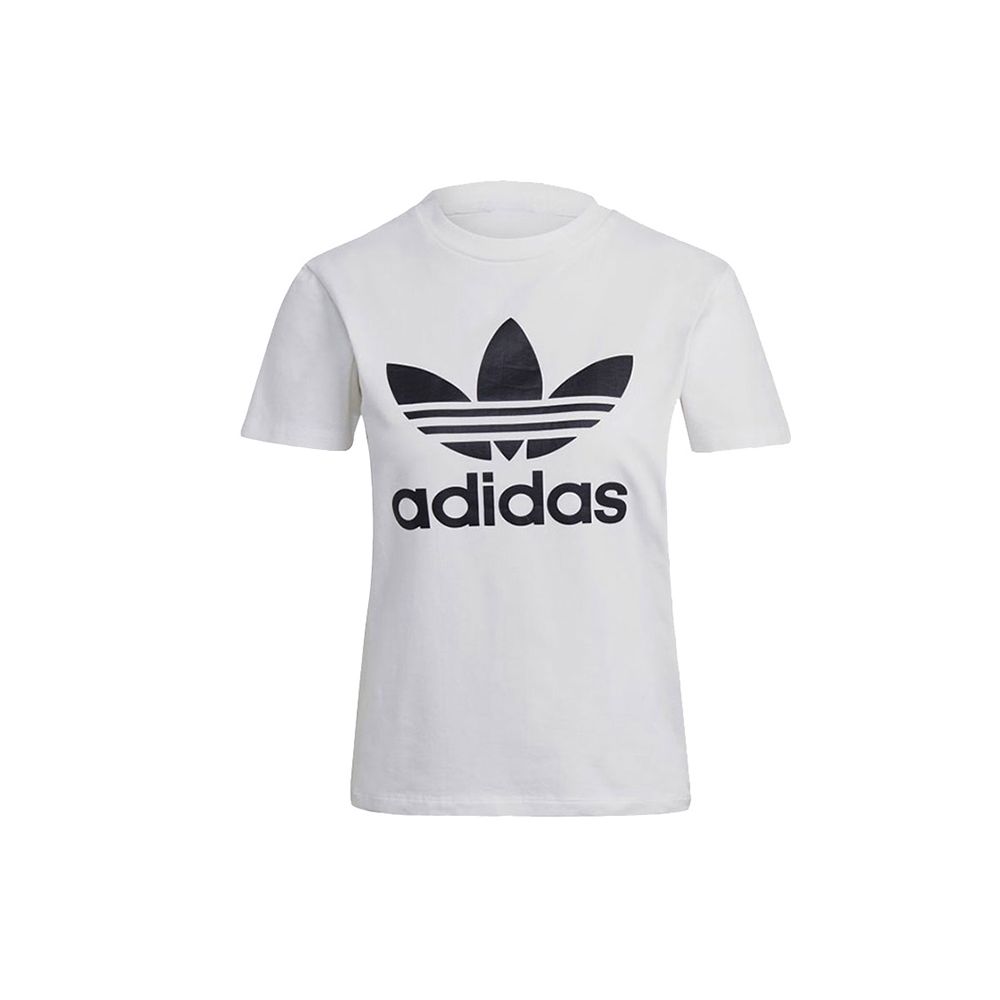 

Adidas Originals Trefoil Vintage Logo Print Sports Crew Neck Short Sleeve T-Shirt Women Tops White GN2899 30