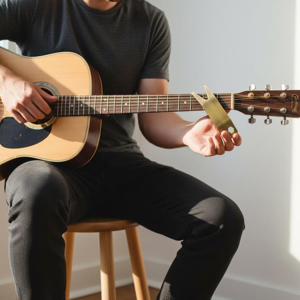 Guitar Multi-Tool Wrench Slim Design Guitar Multi Spanner Wrench String Changing Tool Portable Easy To Use For Bassists