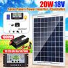 20W Solar Panel System Kit Solar Cell 1000W Modified Sine Wave Power Inverter +10/20/30/40/50/60A Controller for Outdoor
