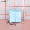 1Pcs 1:12 Dollhouse Micro Scene Wooden Drawer Side Cabinet One Door Four Drawer Cabinet Miniature Furniture Model Decor Toy