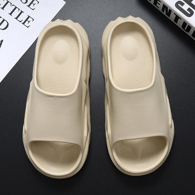 

Summer new non-slip and deodorant outer wear wear wear-resistant beach one-word casual outdoor sports slippers 44-45 хаки
