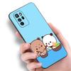 Cute BuBu DuDu Black Silicone Phone Case For Xiaomi Redmi Note 10 11 11S 12 13 4G 8 9 11T Pro 5G Plus 8T 9S 10S 12S