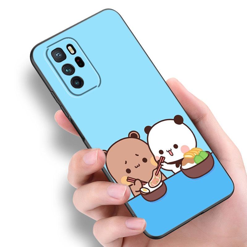 Cute BuBu DuDu Black Silicone Phone Case For Xiaomi Redmi Note 10 11 11S 12 13 4G 8 9 11T Pro 5G Plus 8T 9S 10S 12S