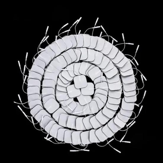 Yousheng 10Pcs/Set Electrode Pads Self-Adhesive Releasing Fatigue with Pinhole Physiotherapeutic Patches Replacement Tens Massagers Pads for Massage