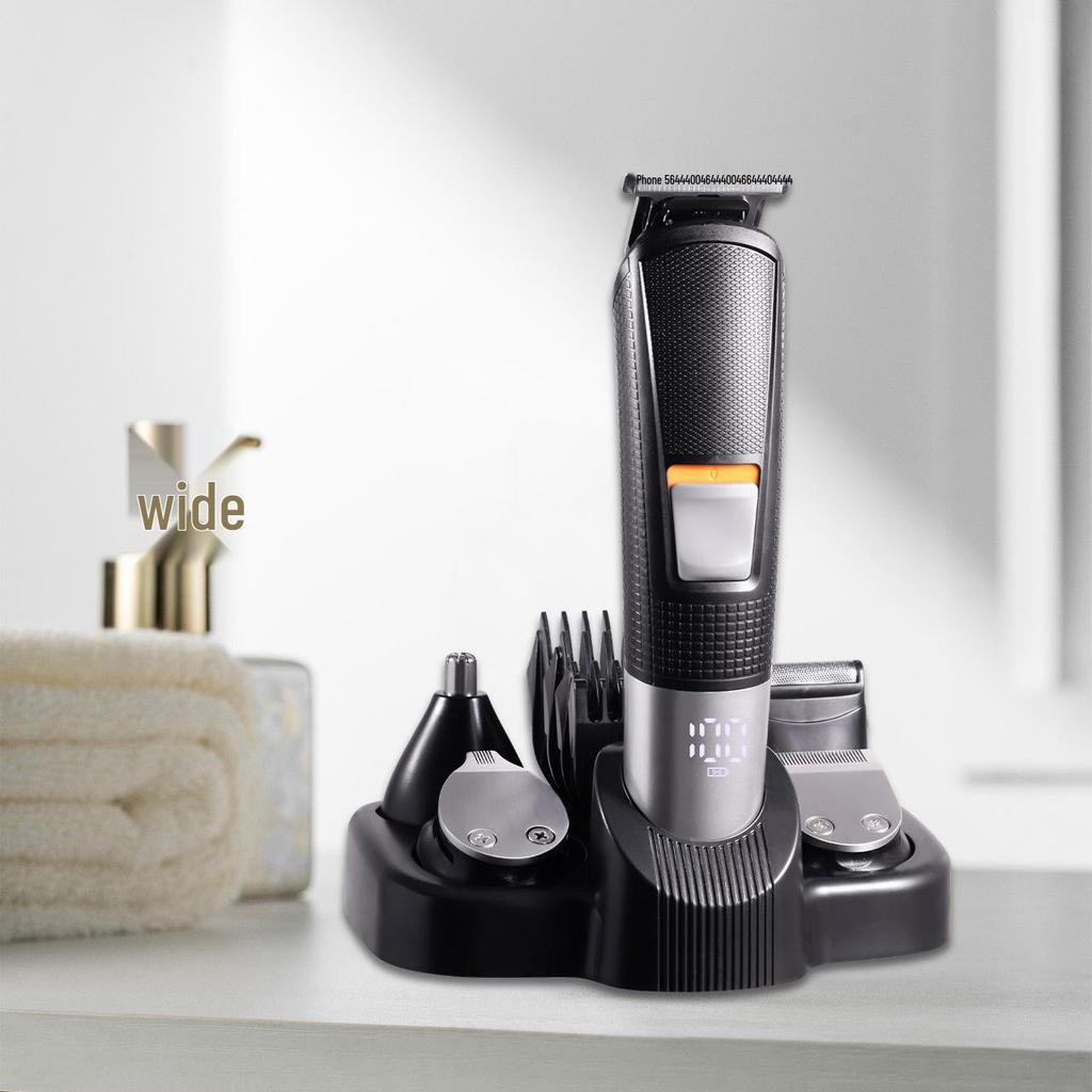Multi-functional 5-in-1 Electric Hair Clipper & Trimmer Set for Home Use