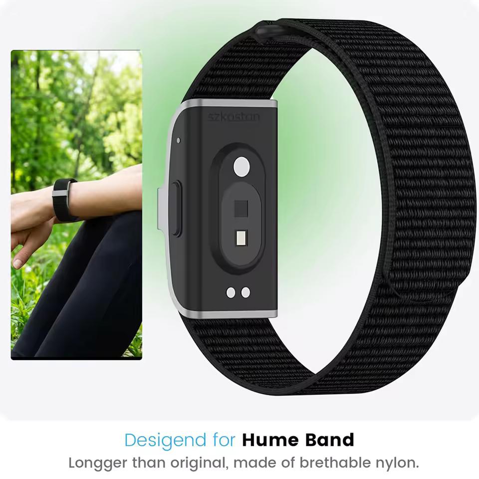 Cinghie di ricambio sportive in nylon regolabili per Hume Health Band 20mm Tracker Fitness Sportivo Braccialetto di ricambio traspirante per accessori HUME