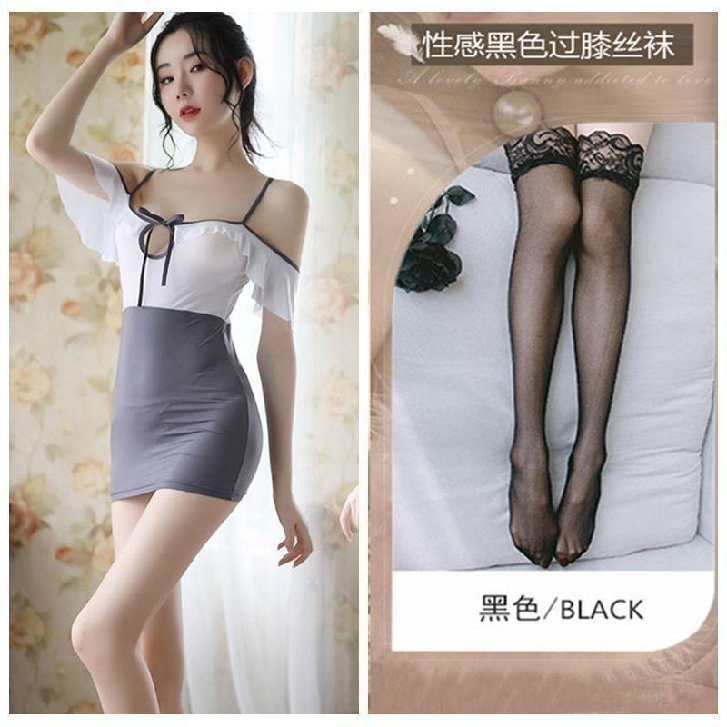 Sexy lingerie flirting hot bed passion sexy lace transparent pure desire pajamas no temptation