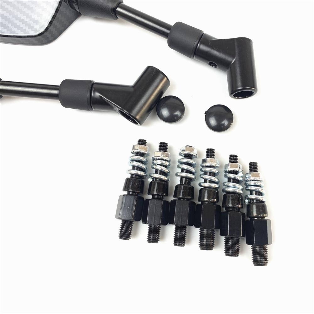 For YAMAHA MT01 MT03 MT-07 MT-09/Tracer 900 700 Tenere FJ09 MT10 Carbon Black Motorcycle Accessories Side Rearview Mirrors