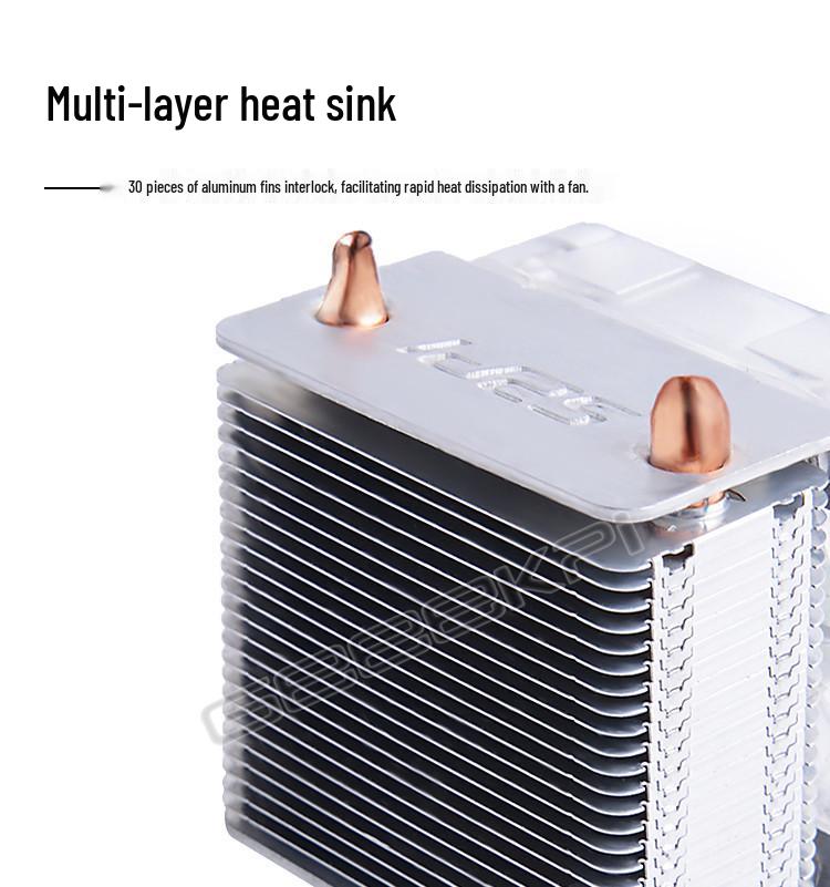 Raspberry Pi 4B/3B/3B+ ICE Tower Heatsink with Luminous Fan