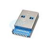 USB 3.0 Female Socket Flush Mount with 1.9 Straight Pins, 180° Surface Mount, High-Speed Transmission Male Connector.