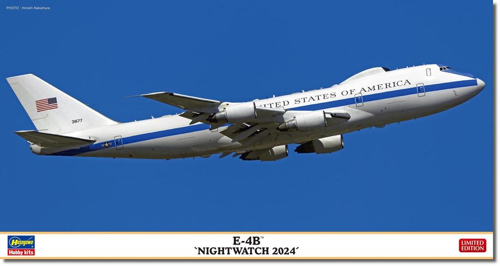 Hasegawa Night Watch 2024 Plastic Model 10867 1/200 E-4B (Airplane)