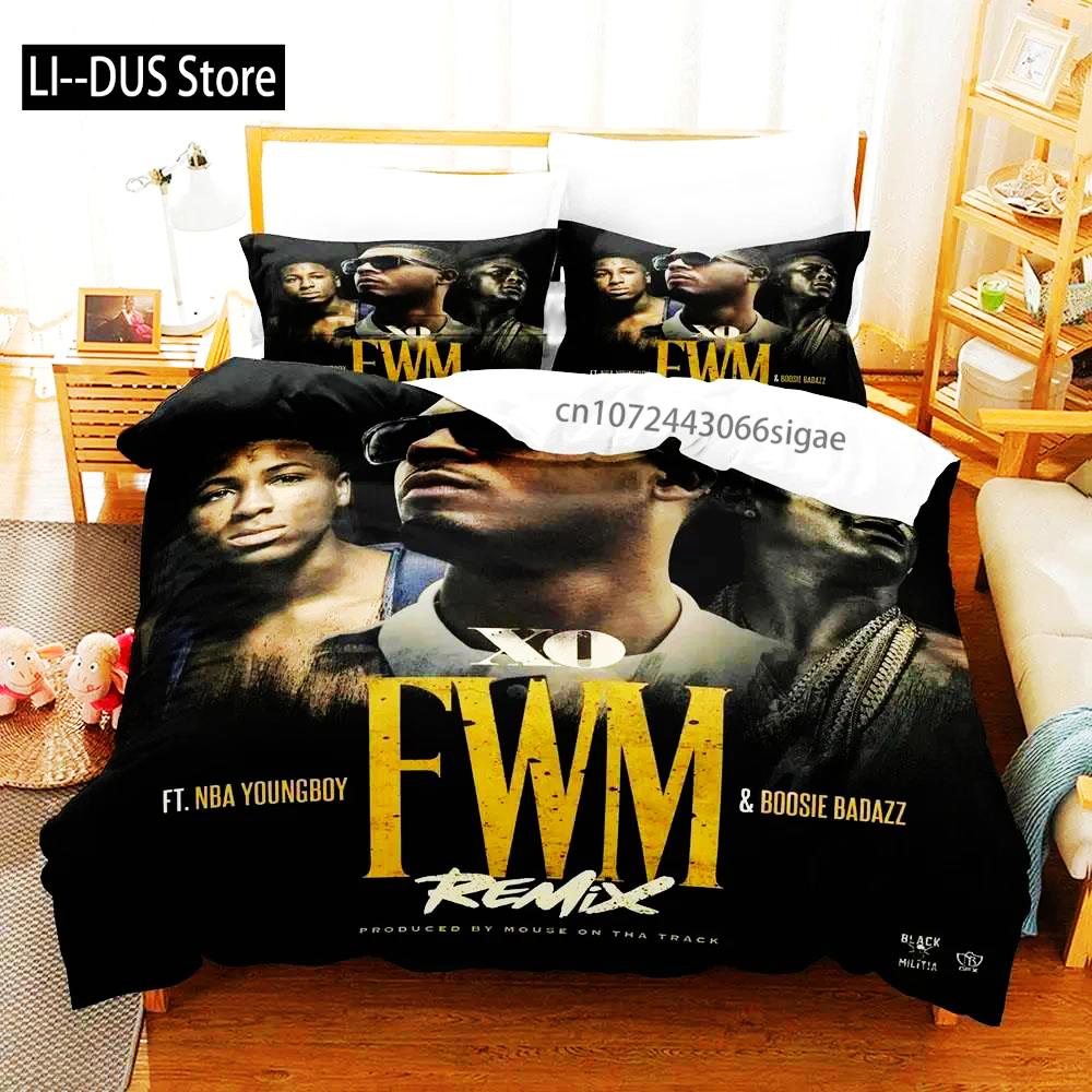 

Comforter Rap Youngboy Never Broke Again Bedding Set Single Twin Full Queen King Size Aldult S For Boys Bedroom 3D Print Comforter (quilt)-EU Single(135*200cm)3pcs