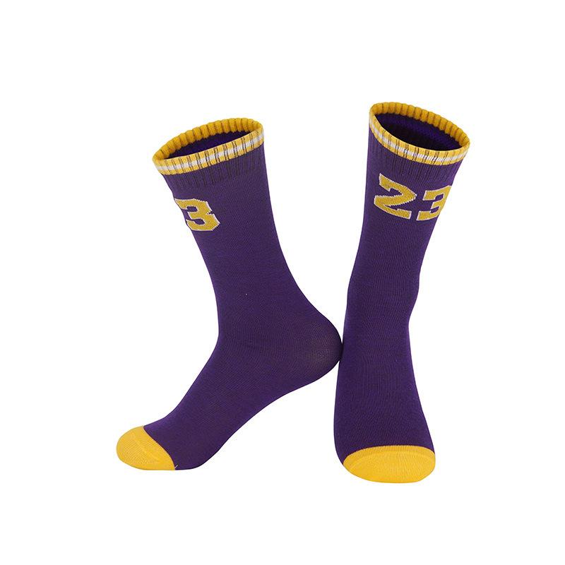 Summer Thin Children'S High-Top Basketball Socks Student Middle School Children'S Performance Star Number Socks Youth Sports Socks
