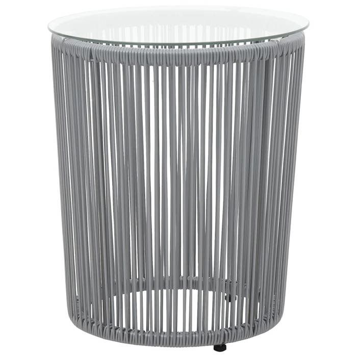 Ensemble de salon de jardin 3 pièces style bistro - Anthracite - 48 x 40 cm - Gris - VIDAXL - 2 personnes