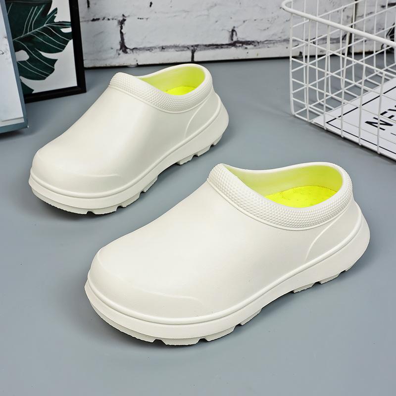 Rain boots, men's and women's couples, fleece, warm, lightweight, waterproof shoes, men's cotton shoes, car wash shoes, work shoes, women's shoes